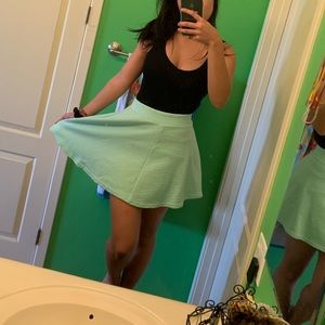 Mint Green Skater Skirt